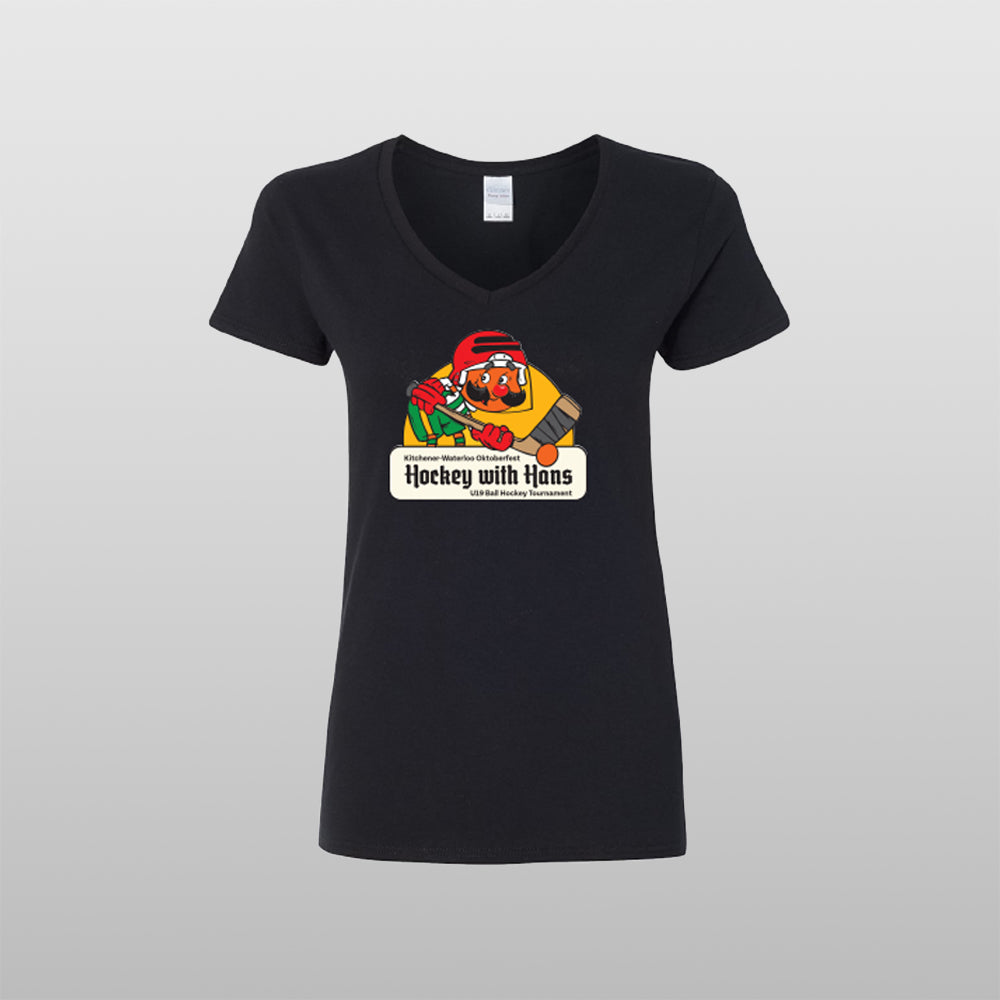 Hockey With Hans Mom's T-Shirt (Ladies fit)