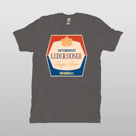 Lederhoser Beer Label T-Shirt