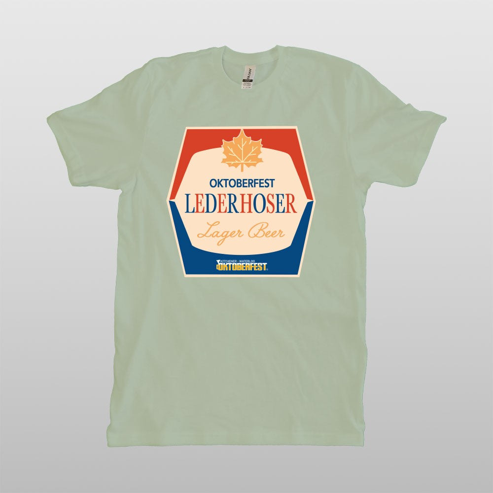 Lederhoser Beer Label T-Shirt